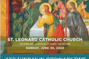 13th Sunday in Ordinary Time St Leonard cover